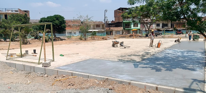 Casi lista la cancha m&uacute;ltiple del Bulevar de Oriente: Un espacio deportivo para toda la comunidad
